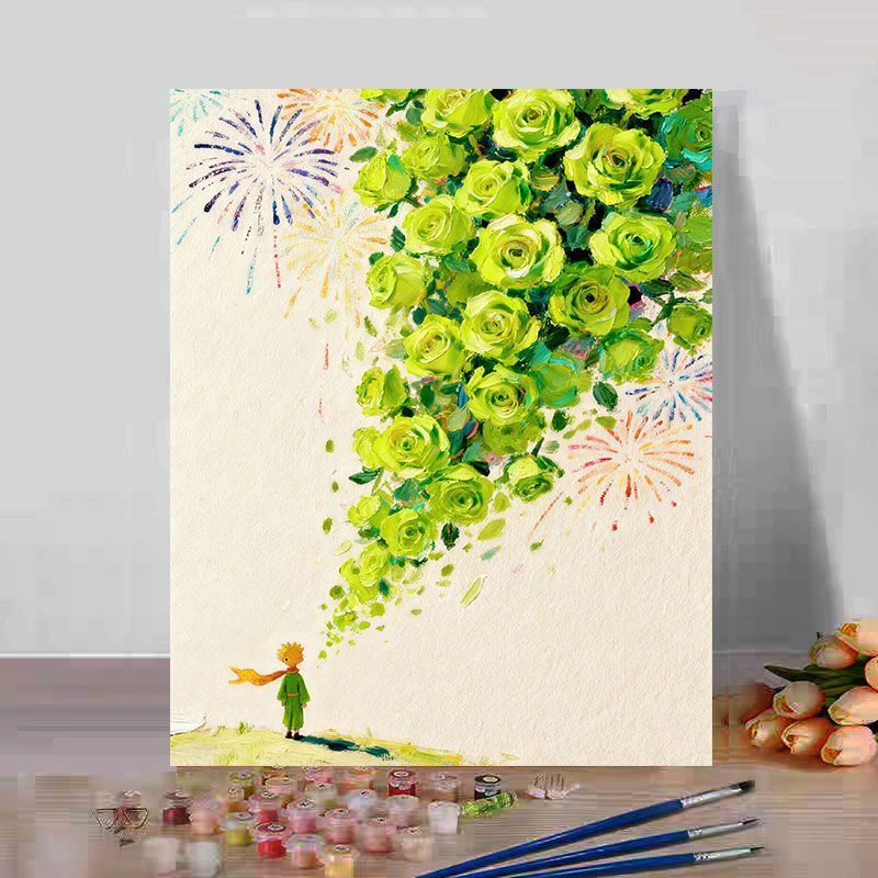 Floral Fantasy Art Canvas Print Bowlift