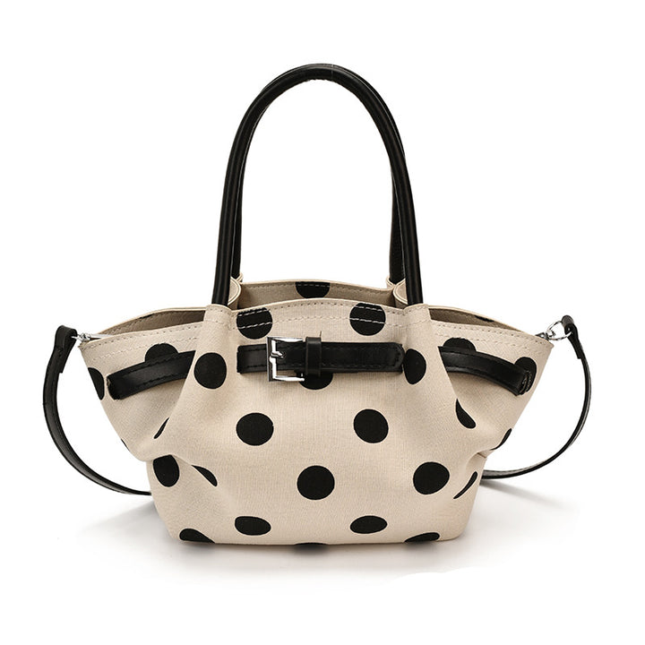 Polka Dot Structured Handbag Bowlift