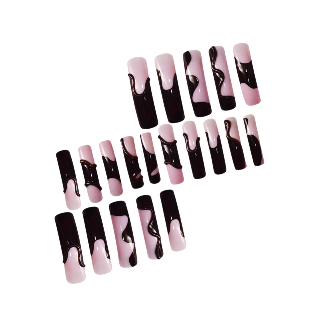 Glamorous 3D Long Stiletto Press-On Nails Bowlift