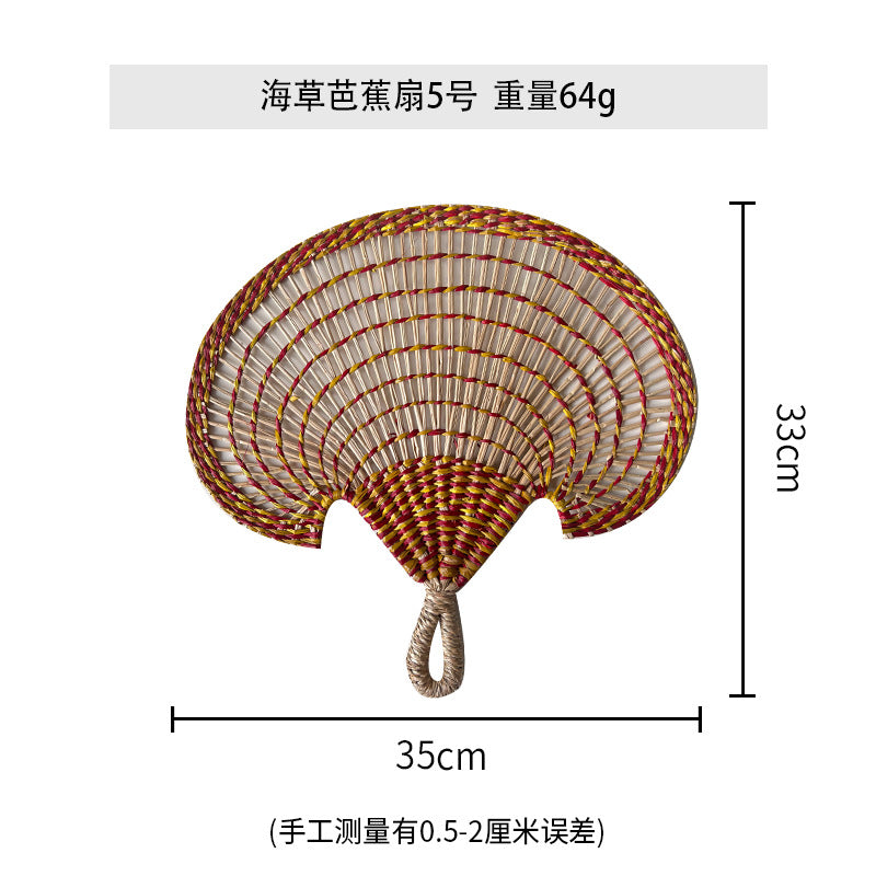 Women handmade fan made of natural materials Bowlift