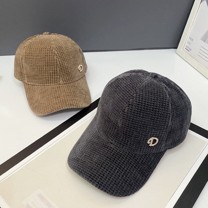 Women's Embellished Textured Baseball Cap Bowlift