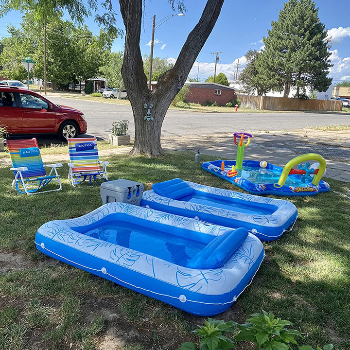 Ladies Inflatable Lounging Mat with Integrated Pillow Bowlift