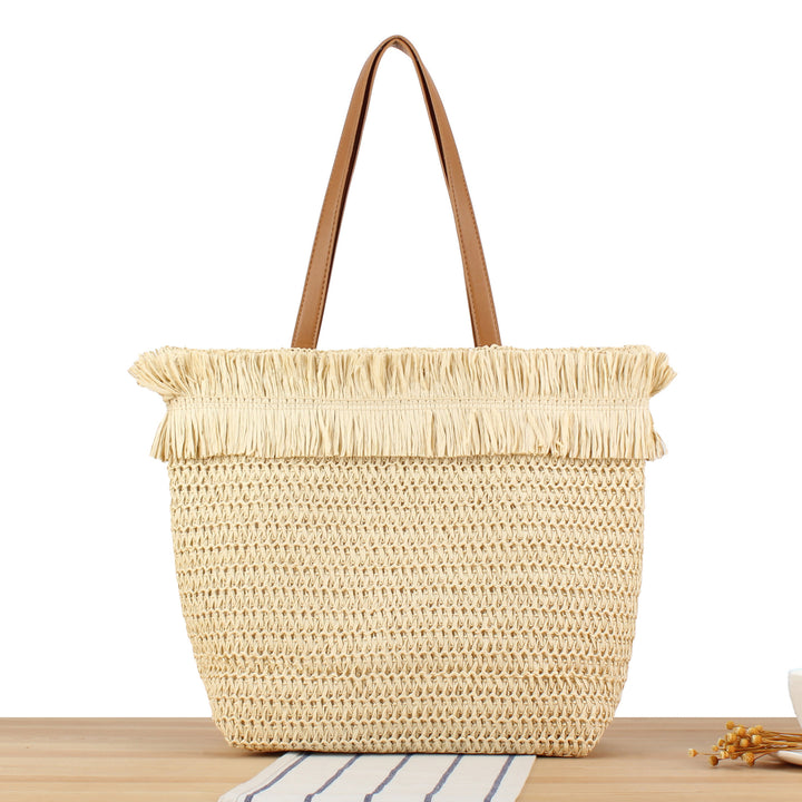 Large shopping bag with stylish fringes Bowlift