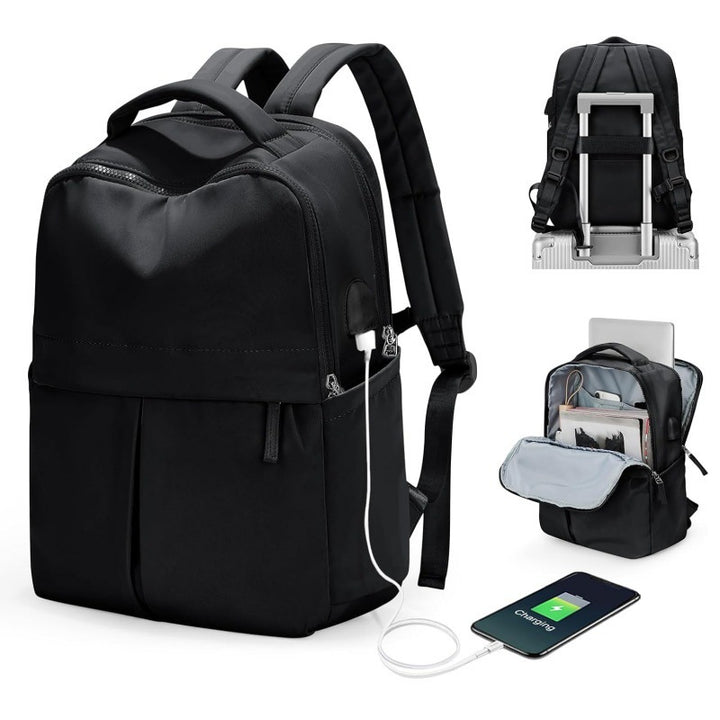 Multifunctional Laptop Backpack with USB Port and Versatile Compartments Bowlift