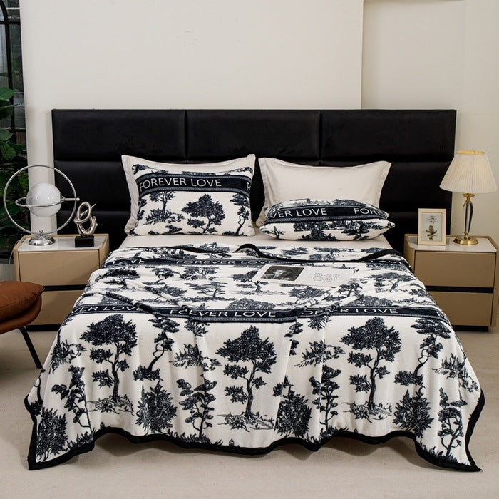 Women Patterned Blanket made of Soft Cotton Bowlift