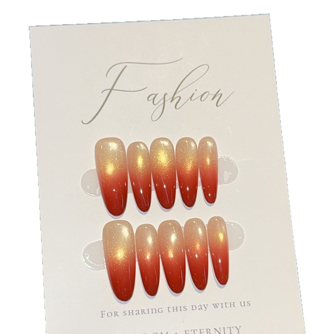 Artificial nails with elegant ombre effect Bowlift
