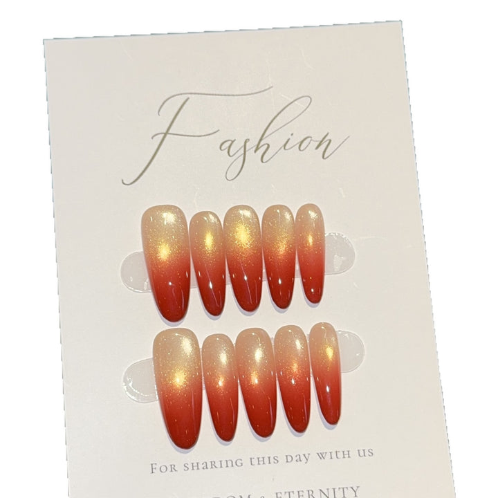 Artificial nails with elegant ombre effect Bowlift