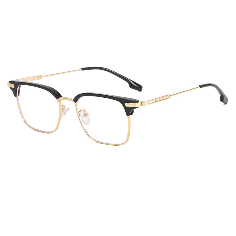 Women's square sunglasses with lightweight metal frame and wide temples Bowlift