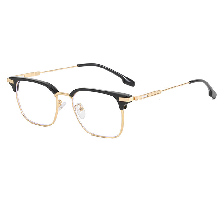 Women's square sunglasses with lightweight metal frame and wide temples Bowlift