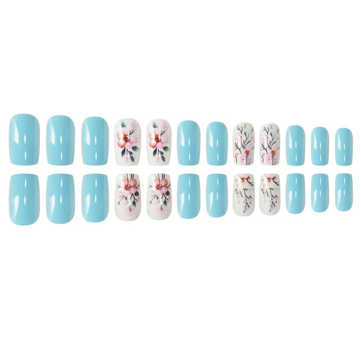 Floral Design Nail Art Extensions Bowlift