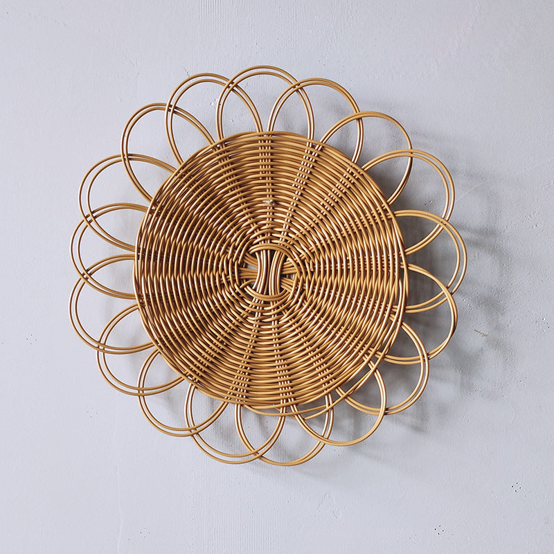 Decorative Wall Plate Made of Woven Rattan Bowlift
