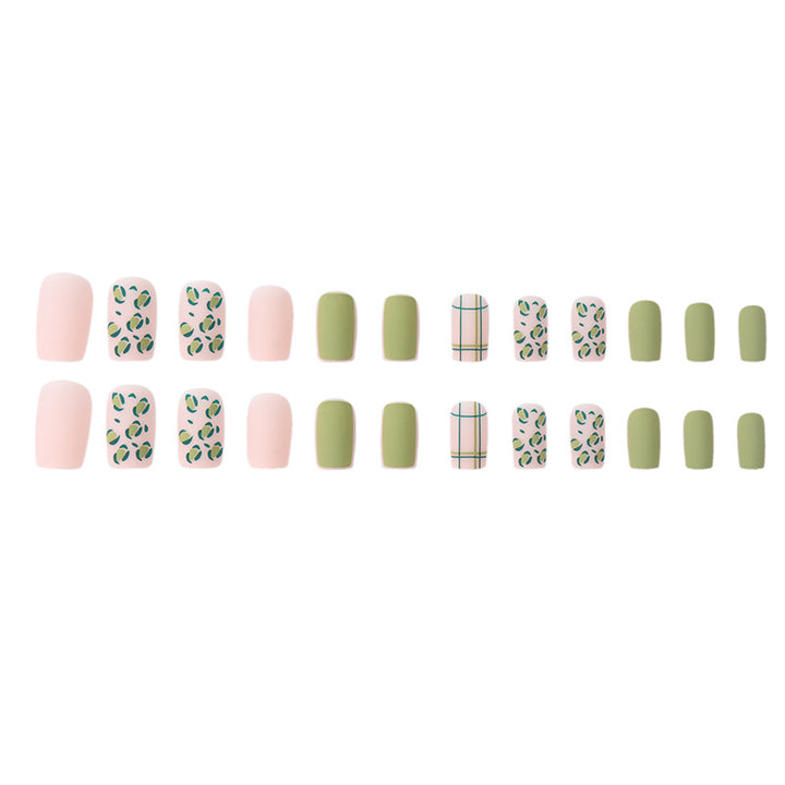 Artistic Botanical Print Press-On Nails Bowlift