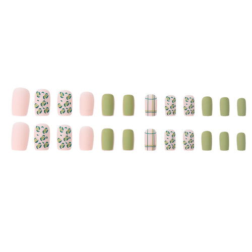 Artistic Botanical Print Press-On Nails Bowlift