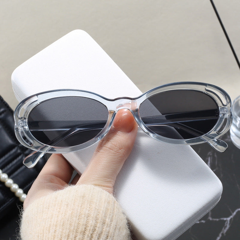 Women's fashionable sunglasses with oval frame and unique design Bowlift