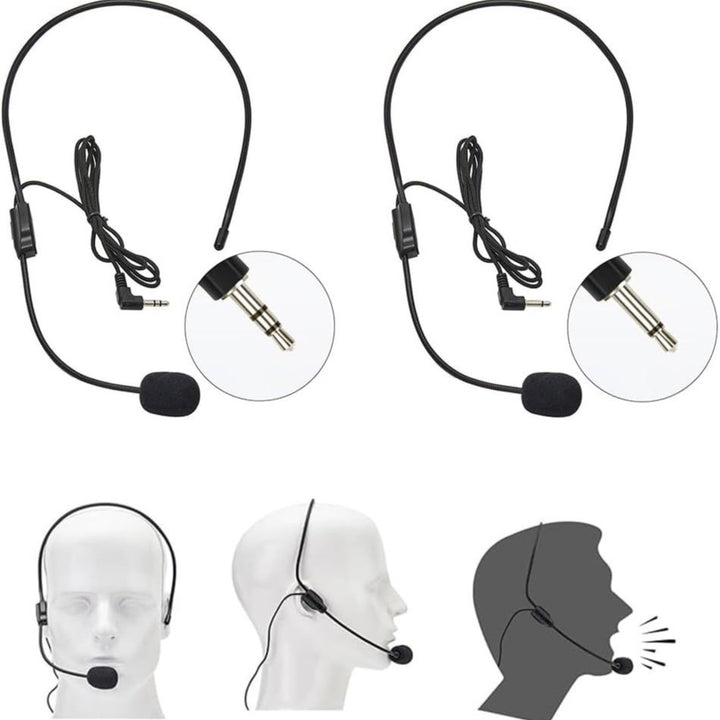 Adjustable Boom Microphone Headset Bowlift