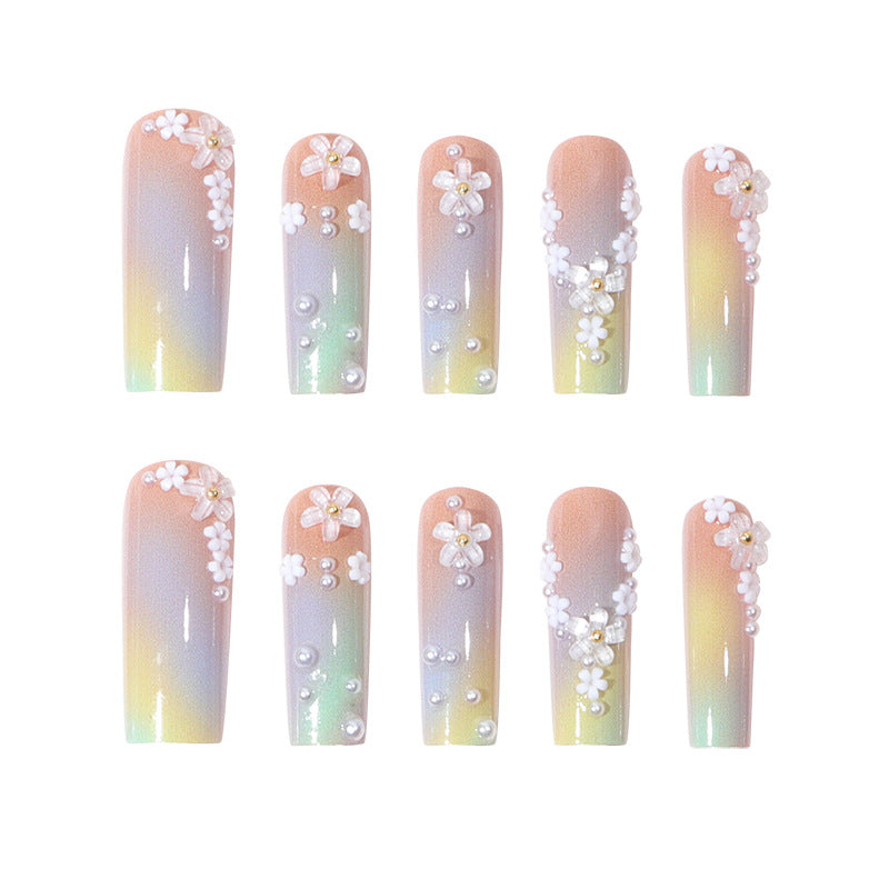 Floral-Inspired Press-On Nail Extensions Bowlift