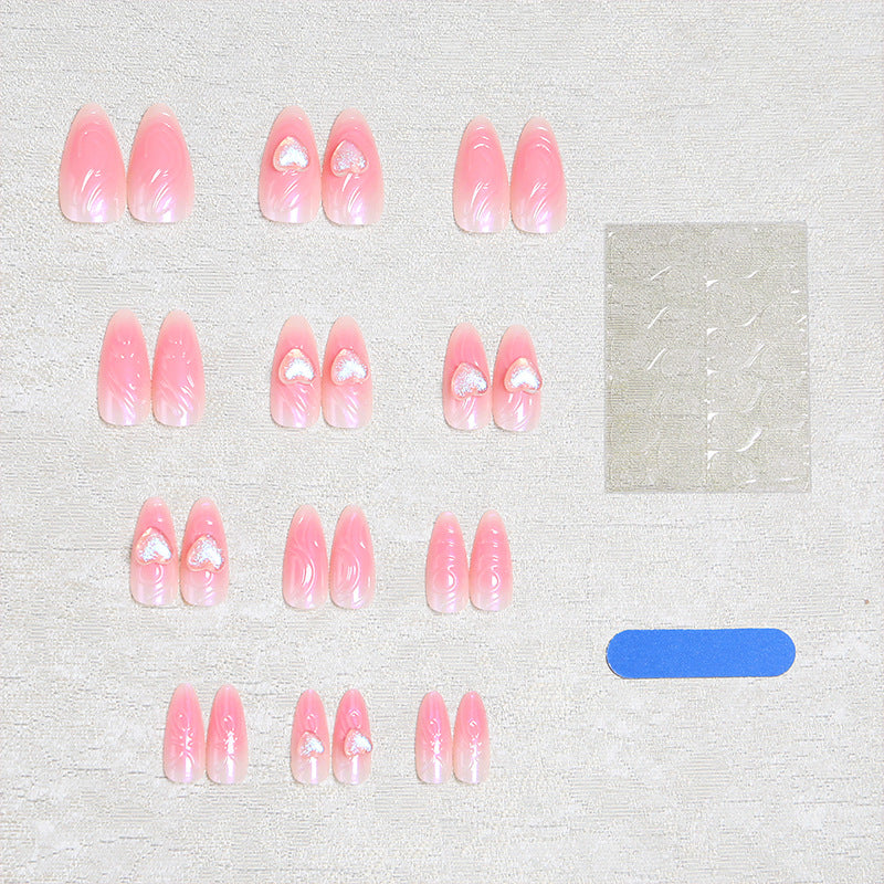 Artful Nail Tips with Transparent Design Bowlift