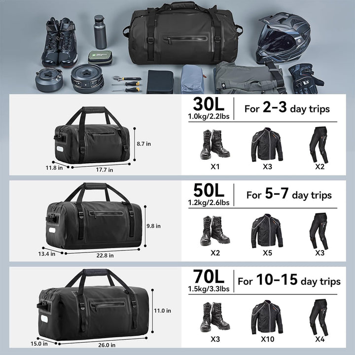Robust and Waterproof Travel Bag Bowlift