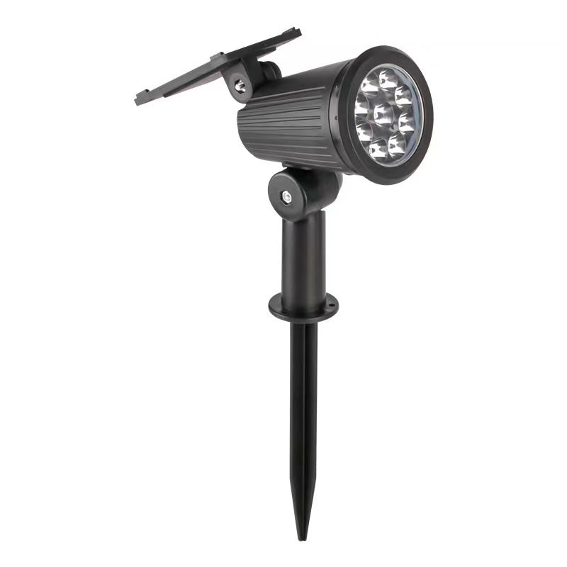 Adjustable Solar LED Garden Spotlight Stake With Swivel Head Integrated Solar Panel And Weatherproof Housing Bowlift