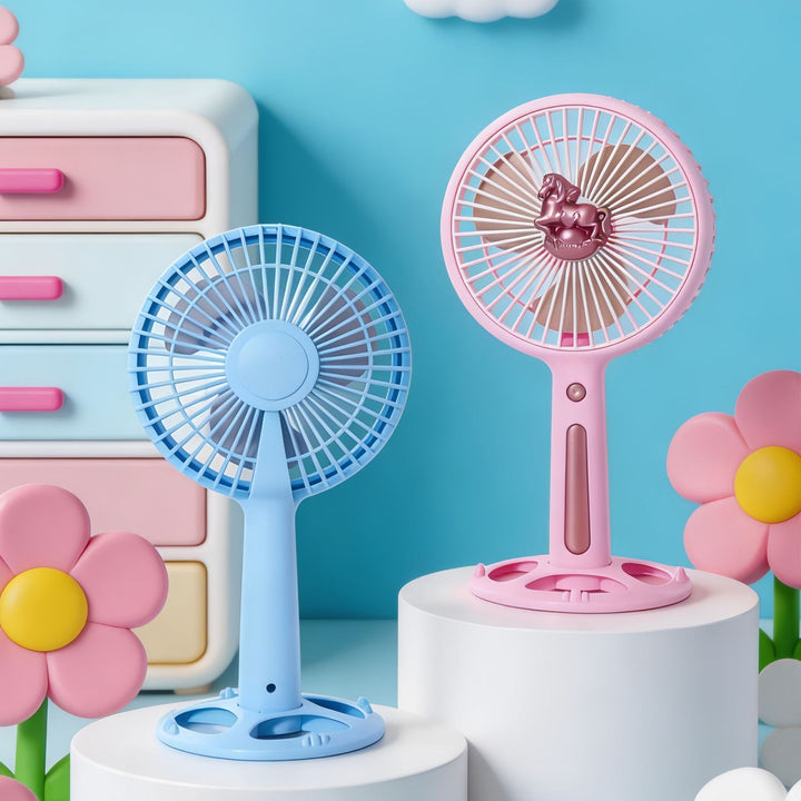 Women's Portable Mini Fan with USB Charging Function and Ergonomic Handle Bowlift