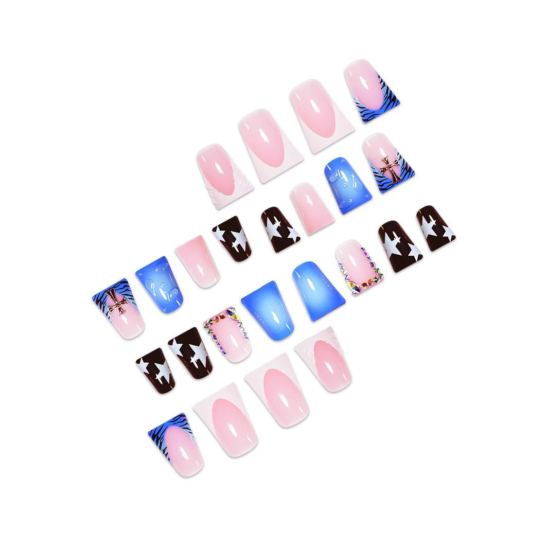 Creative Multi-Design Press-On Nails Bowlift
