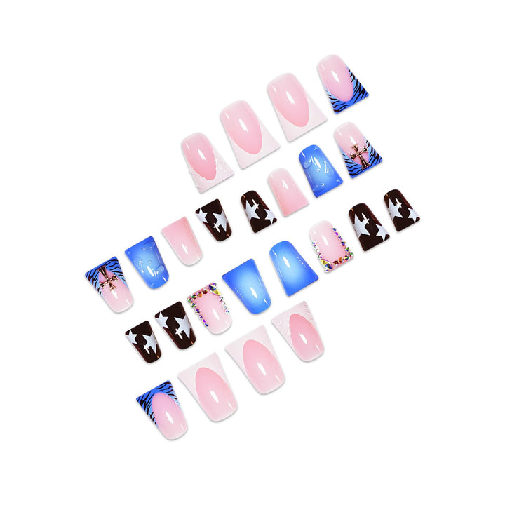 Creative Multi-Design Press-On Nails Bowlift