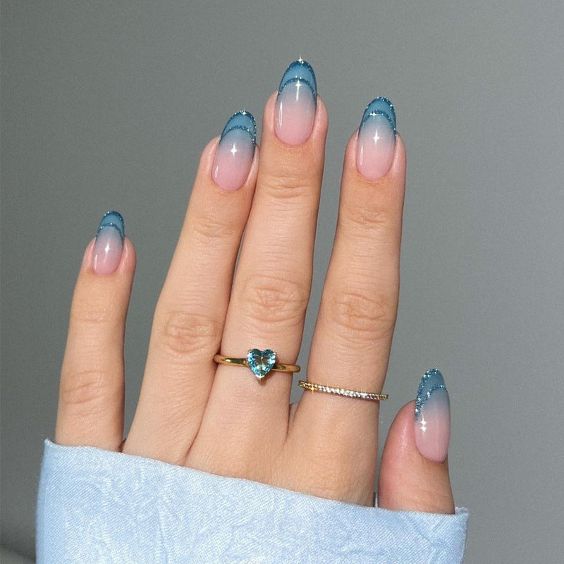 Glamorous Glittery Stiletto Press-On Nails Bowlift