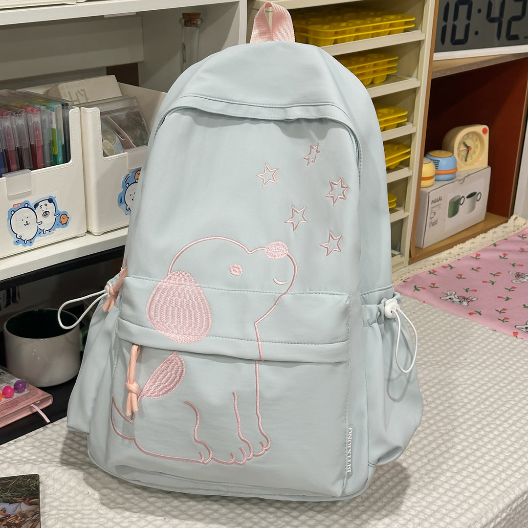 Playful Dog-Themed School Backpack