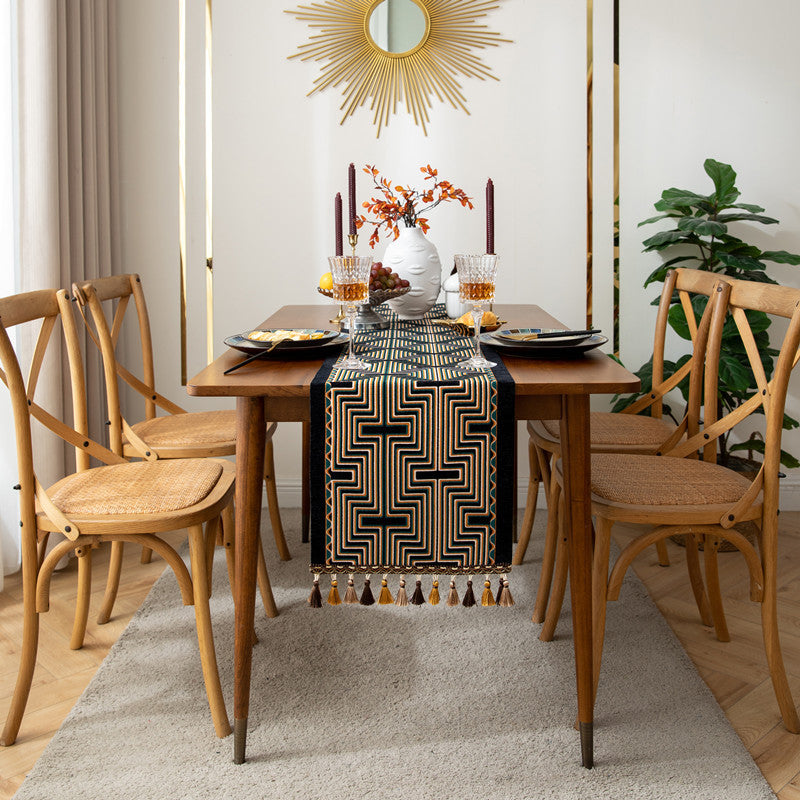 Geometric Pattern Decorative Table Runner