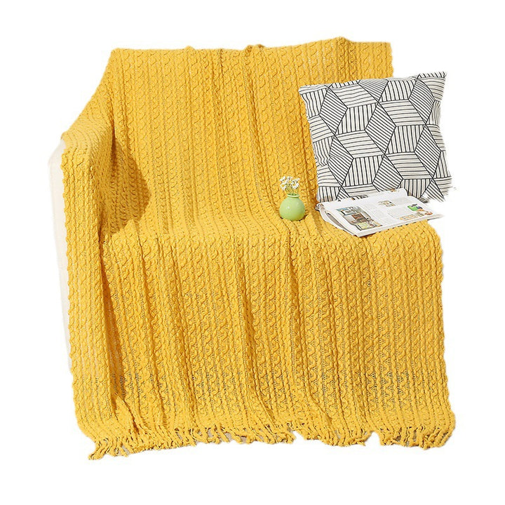 Women high-quality knitted blanket Bowlift