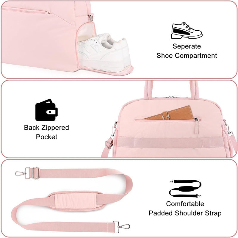 Stylish Multi-Functional Travel Handbag Bowlift