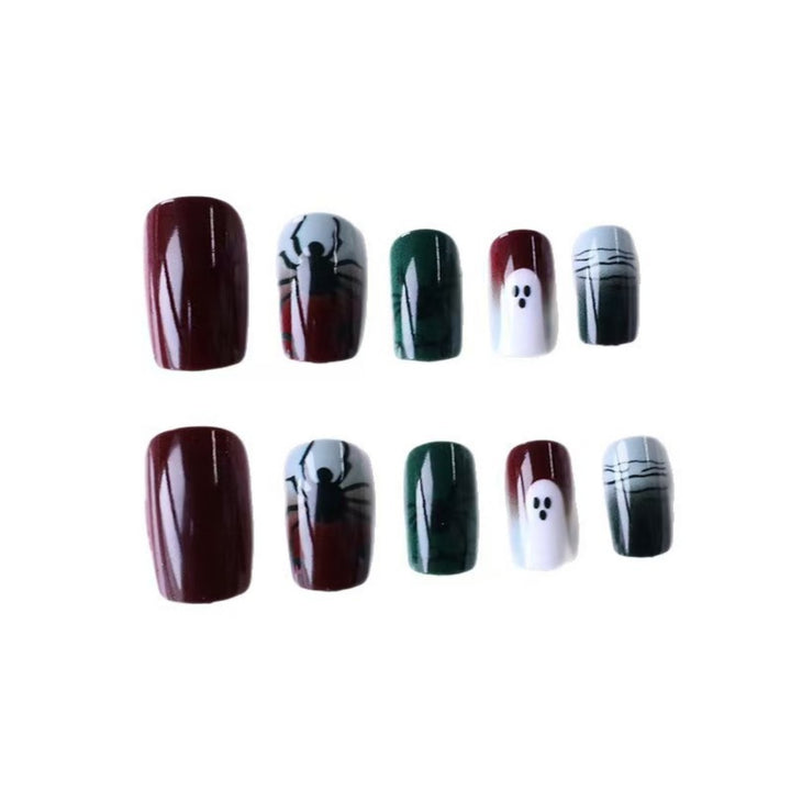 Creepy Art Nails with Spider and Ghost Designs Bowlift