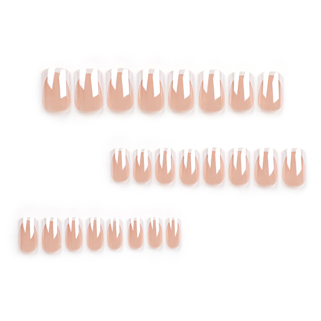 Elegant Nail Art with French Tip Molding Bowlift