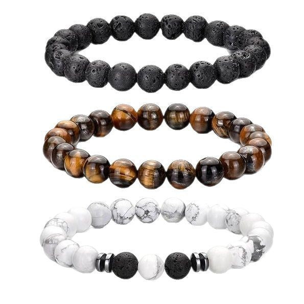 Natural Stone Beaded Bracelet Set Bowlift
