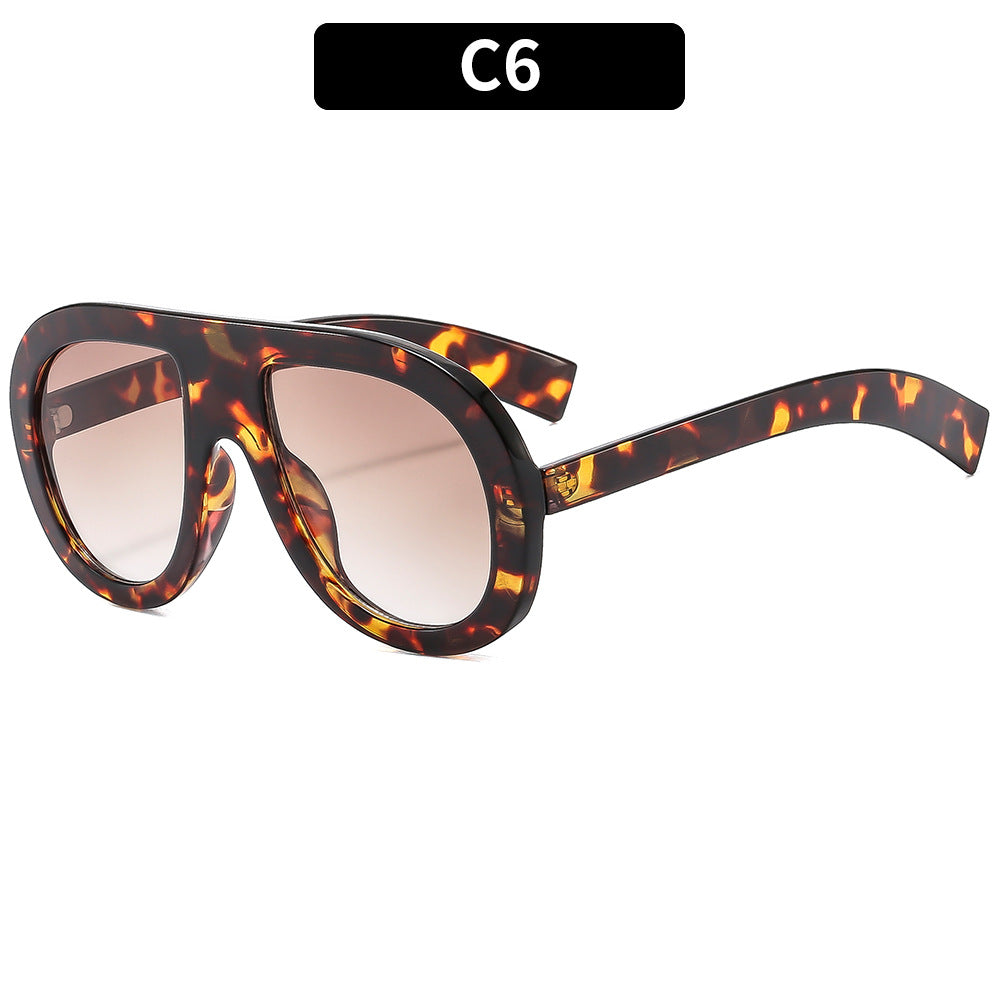 Oversized Protective Shield Sunglasses