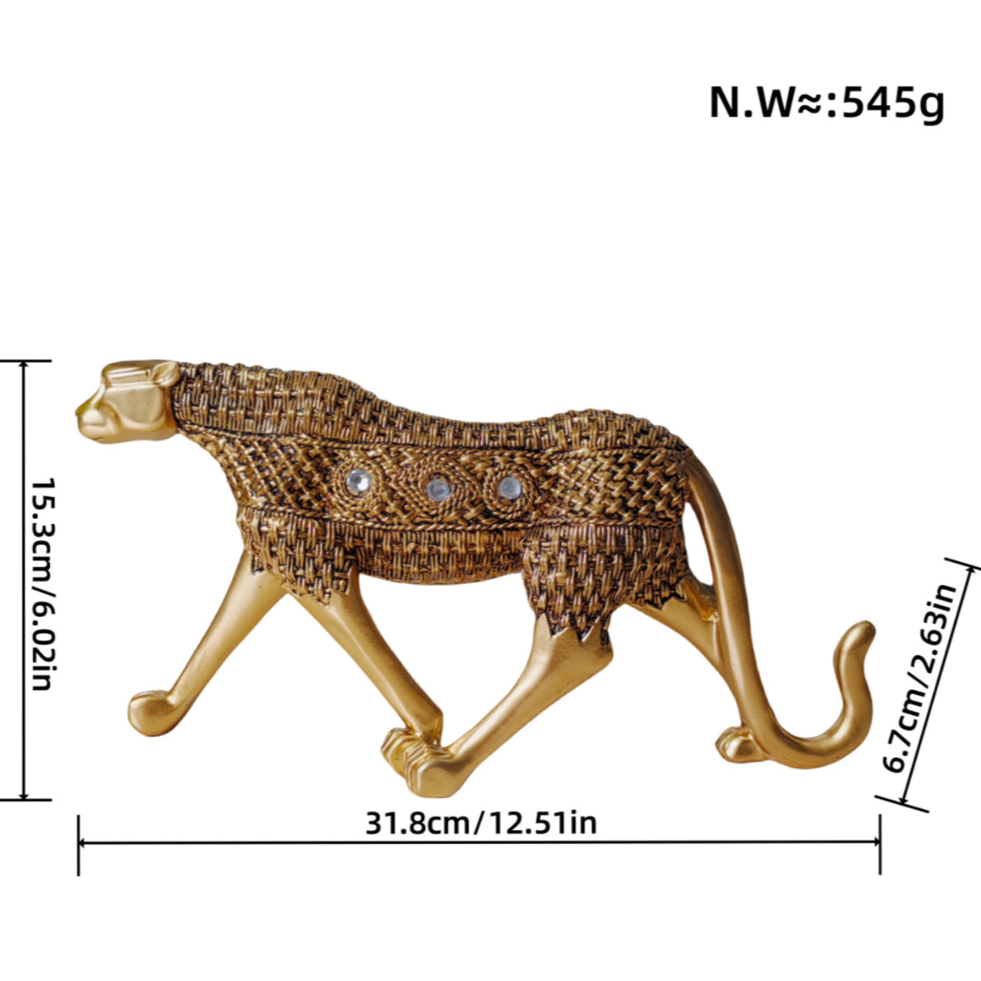 Elegant decorative figure of a panther Bowlift