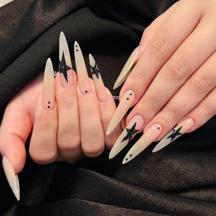 Artistic Long Stiletto Nail Enhancements Bowlift