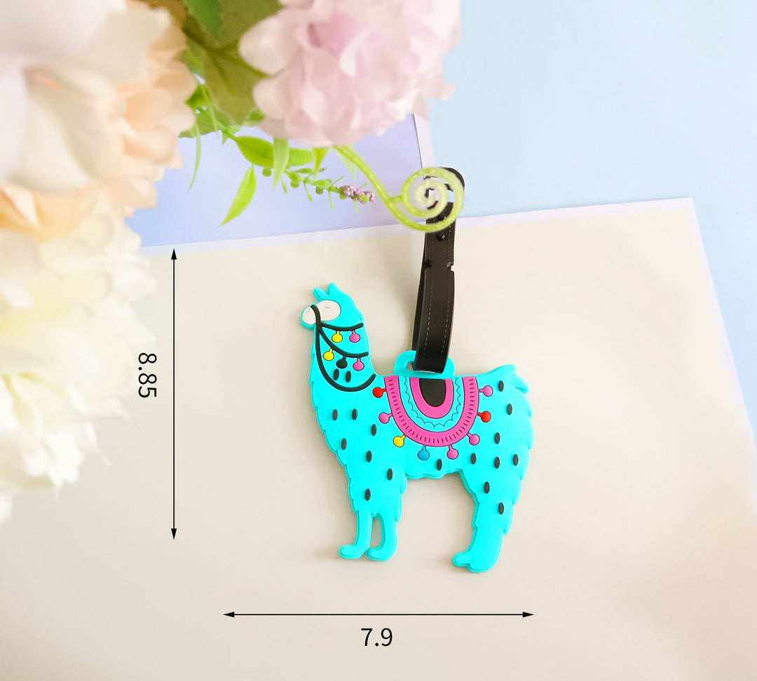 Unisex Luggage Tag in Llama Design Bowlift