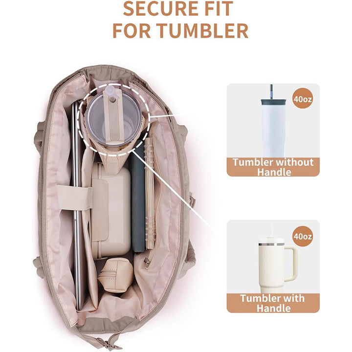 Padded everyday bag with removable inner pouch Bowlift