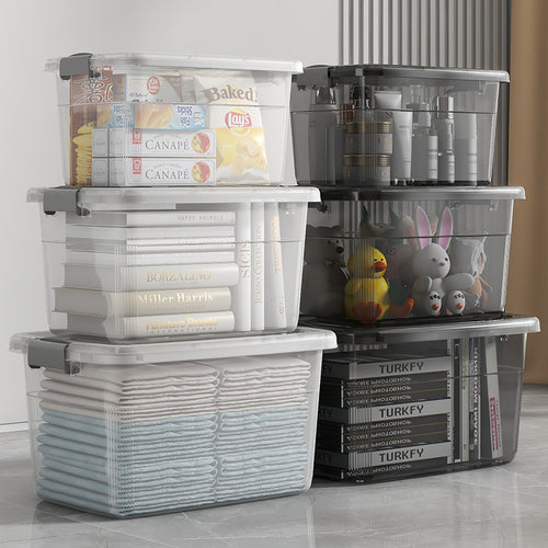 Women's Multifunctional Storage Box with Wheels and Secure Lid Bowlift