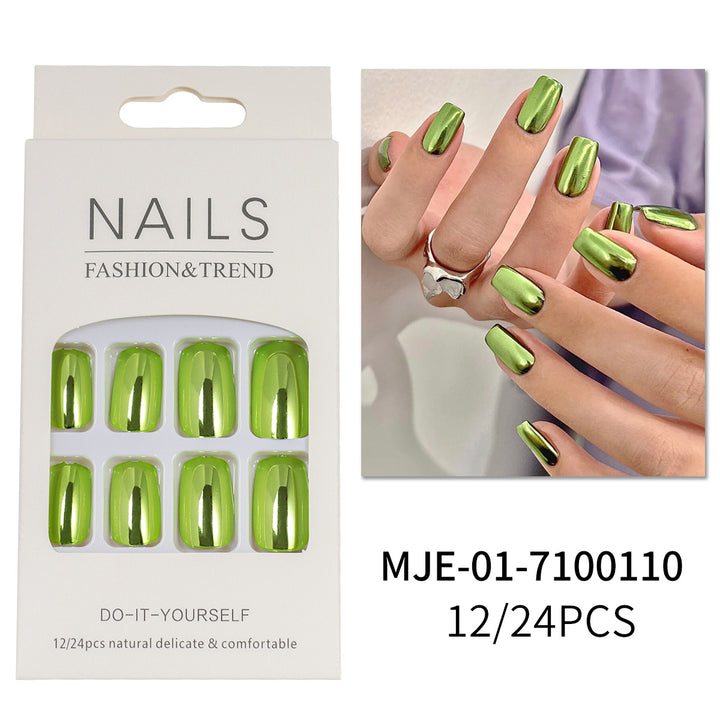 Glossy Press-On Nails Set Bowlift