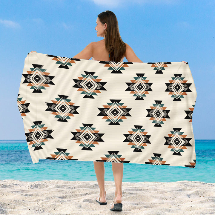 Beach towel with exclusive geometric pattern Bowlift
