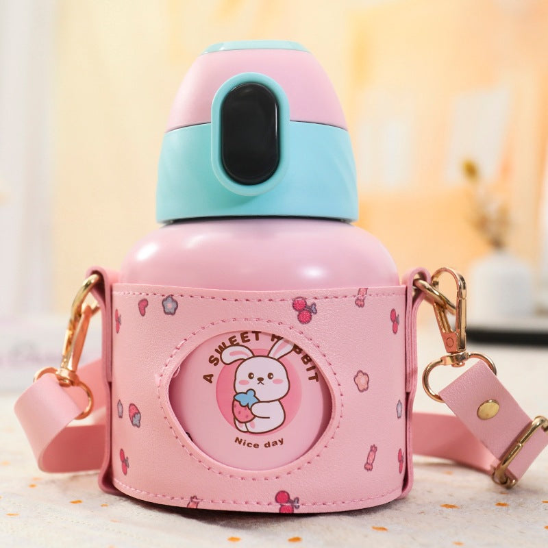 Ladies Insulated Water Bottle with Cute Animal Design Bowlift