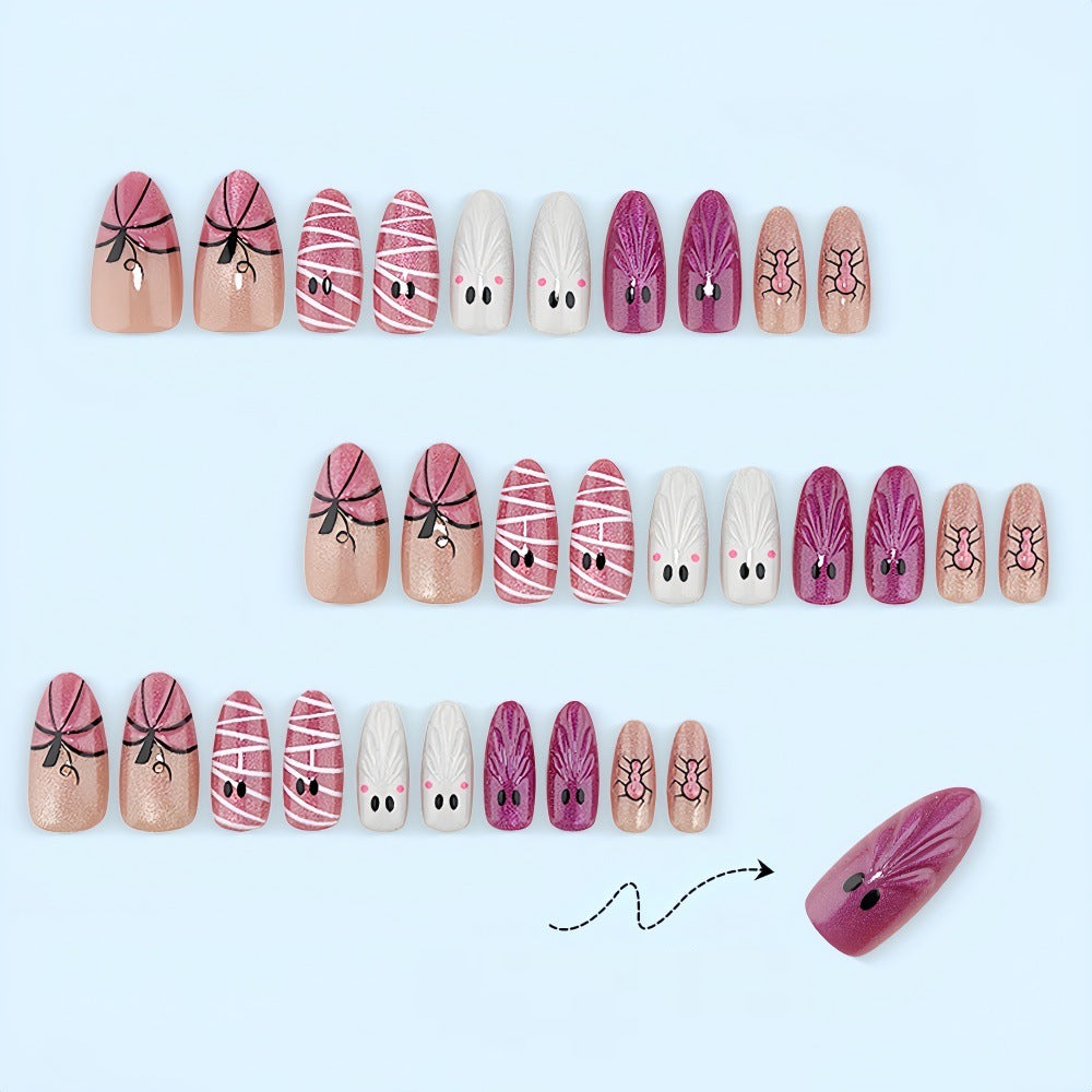 Creative Halloween Art Nails Set Bowlift