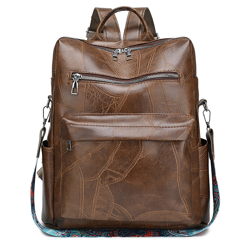 Stylish Leather Backpack Bowlift