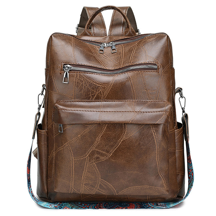 Stylish Leather Backpack Bowlift