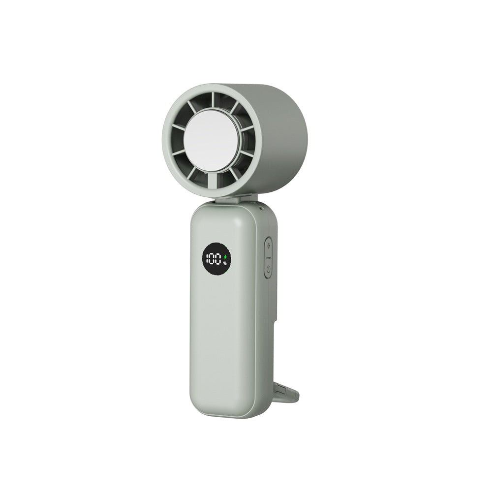 Ladies portable hand fan with digital display Bowlift