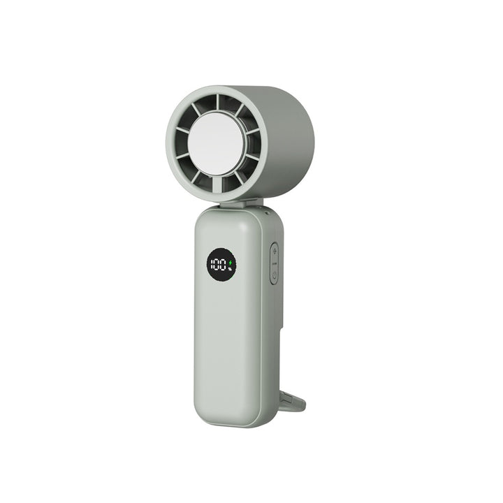 Ladies portable hand fan with digital display Bowlift