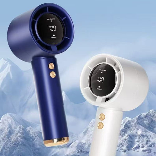 Unisex High-Tech Rechargeable Handheld Air Circulator Bowlift