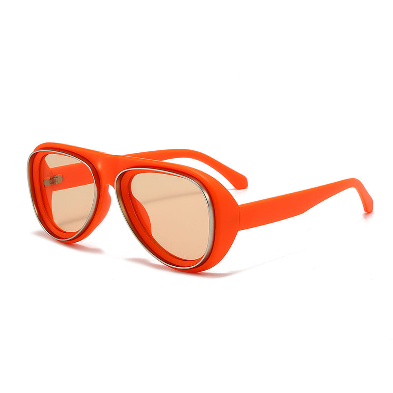 Women's fashionable retro sunglasses with wide frame Bowlift